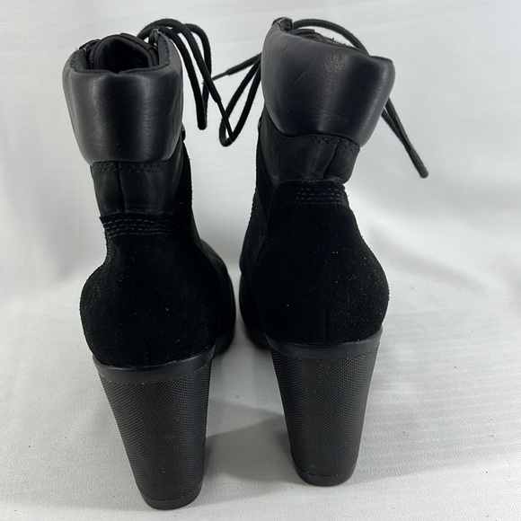 Timberland Camdale Chunky Field Boots Black Leather Lace Up - Picture 6 of 10